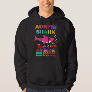Veste À Capuche Femme Tante Chemise de requin jumelle Famille Mère