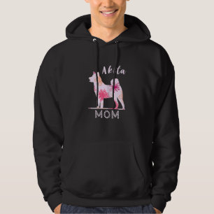 Veste À Capuche Femmes Akita Maman Fleur Akita Chien Mère Akita Ow