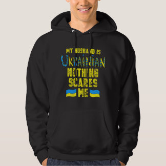 Veste À Capuche Femmes Mon mari est ukrainien Drapeau ukrainien Uk
