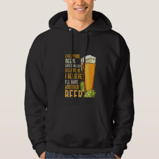 Veste À Capuche Femmes pour les buveurs de bière Je crois que je v