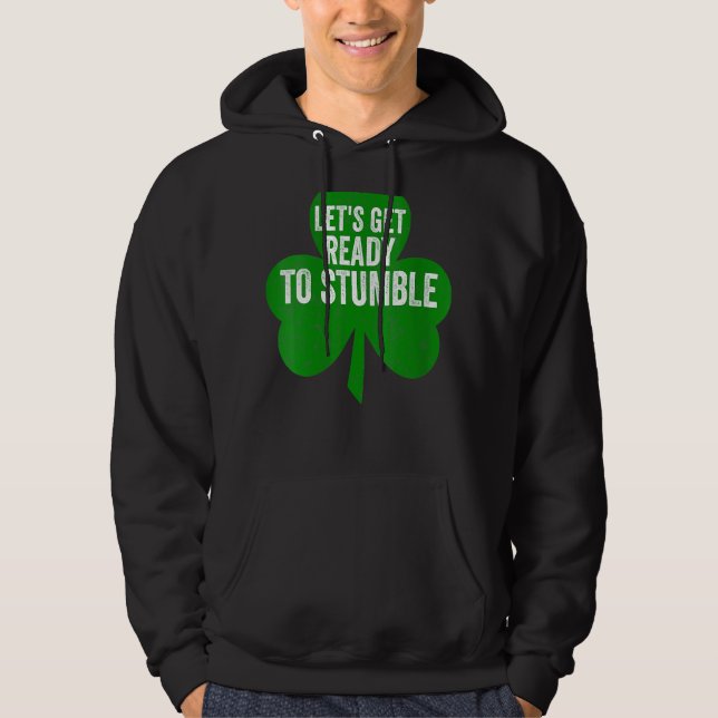 Veste À Capuche Femmes Préparons-nous à trébucher Funny Saint Part (Devant)
