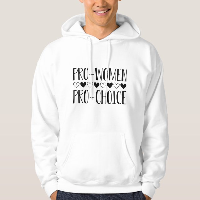 Veste À Capuche Femmes Pro Choix Pro (Devant)
