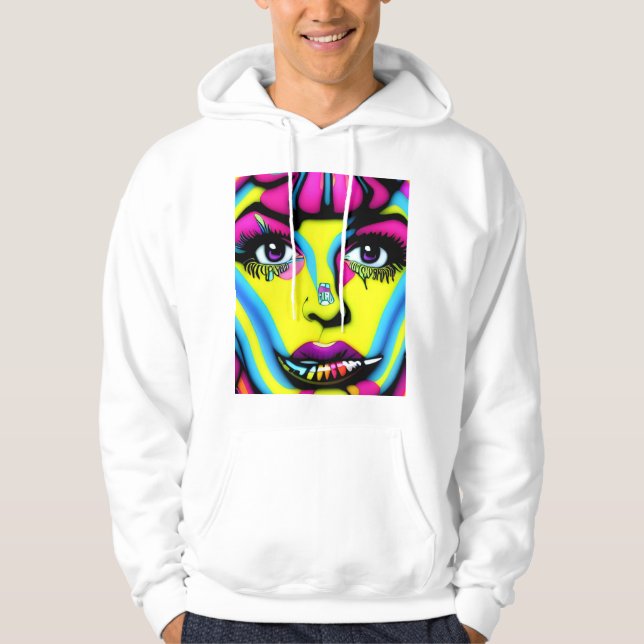 VESTE À CAPUCHE FEMMES PSICODELIC (Devant)