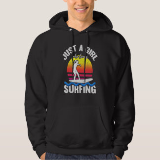 Veste À Capuche Femmes surfeur Surf Coucher de soleil Juste une fi