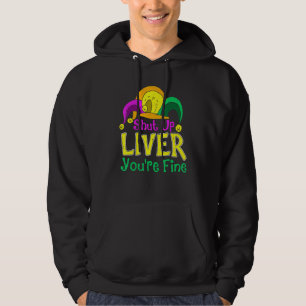 Veste À Capuche Ferme-la foie tu vas bien Défilé de Mardi Gras