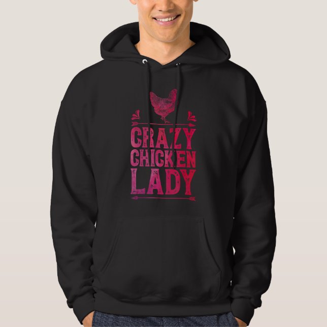 Veste À Capuche Fermière de volaille de poulet fou (Devant)