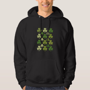 Veste À Capuche Fête de la Saint-Patrick Cœur Trèfle Chanceux Trèf