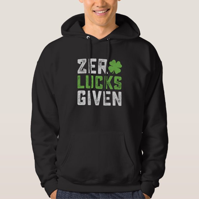 Veste À Capuche Fête de la Saint-Patrick Trèfle Irlandais (Devant)