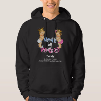 Veste À Capuche Fête de révélation du sexe Prince ou Princesse Pap
