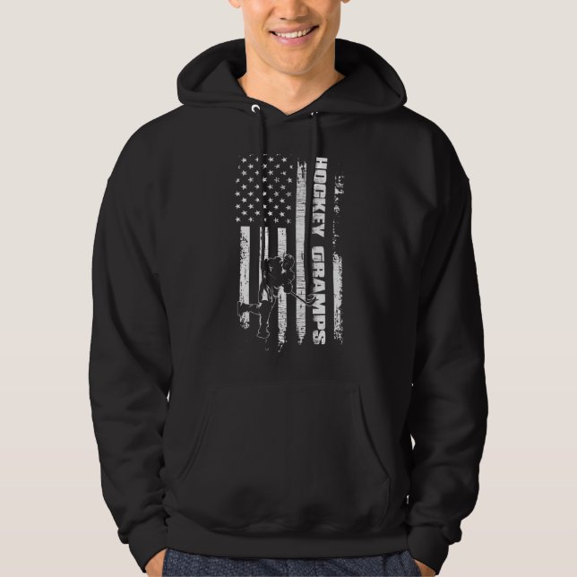 Veste À Capuche Fête des pères du drapeau américain de l'équipe de (Devant)