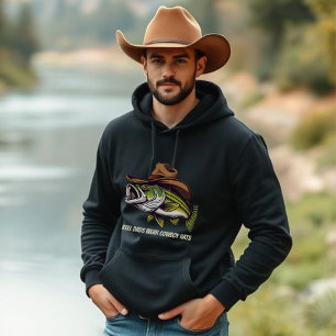 Veste À Capuche Fête des pères Funny Fish portant un Casquette Cow