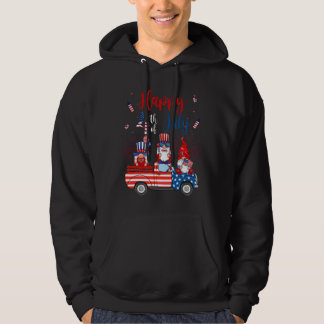 Veste À Capuche Feu de feu d'artifice US Flag Gnomes Happy 4 juill