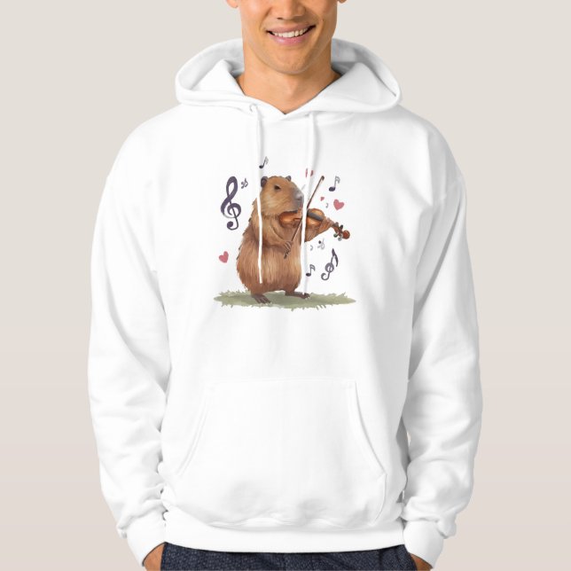 Veste À Capuche fiddler capybara (Devant)