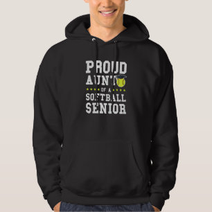 Veste À Capuche Fier Femme Tante D'Un Softball Senior Se