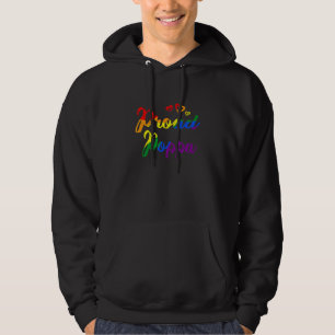 Veste À Capuche Fier Poppa Gay pride Drapeau Papa traditionnel Gay