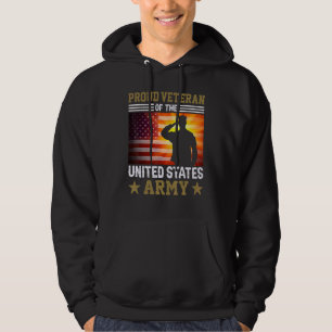 Veste À Capuche Fier Vétéran de la Journée des Vétérans Américains