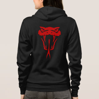 Veste À Capuche Fierce Serpent Rouge Face Unisex
