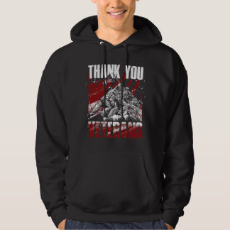Veste À Capuche Fière Armée Soldat Liberté Patriotique Merci Vet