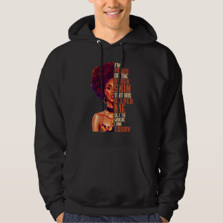 Veste À Capuche Fière de ma peau noire affirmation positive Afro G