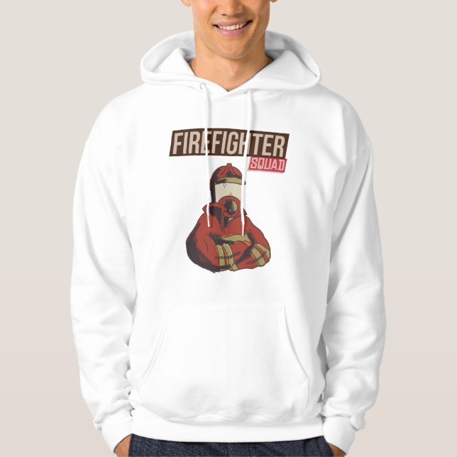 Veste À Capuche Fière escouade de pompiers (Devant)