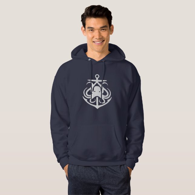 Veste À Capuche Fière Maritimer ancre pieuvre phare route T- (Devant entier)