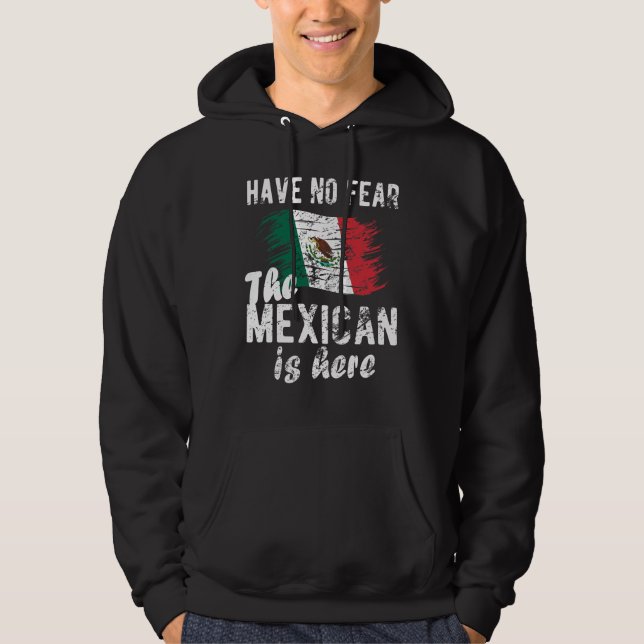 Veste À Capuche Fière Patrimoine Mexicain Mexique Racines Drapeau  (Devant)