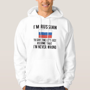 Veste À Capuche Fière Patrimoine Russe Russie Racines Drapeau Rus