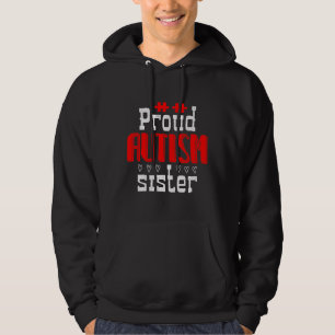 Veste À Capuche Fière Soeur de l'autisme 01