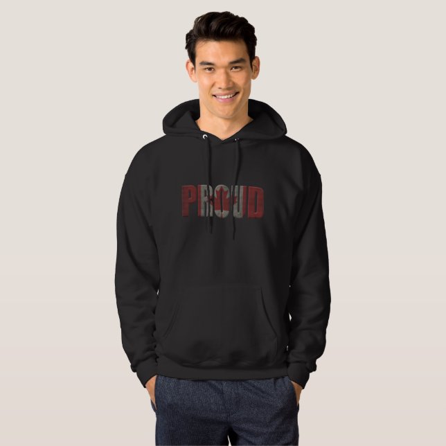 Veste À Capuche Fierté canadienne (Devant entier)