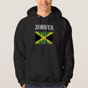 Veste À Capuche Fierté du drapeau jamaïcain vintage Racines de l'U