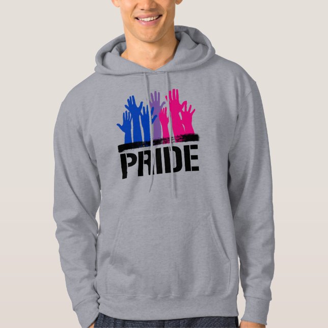 Veste À Capuche Fierté ensemble bisexuelle (Devant)