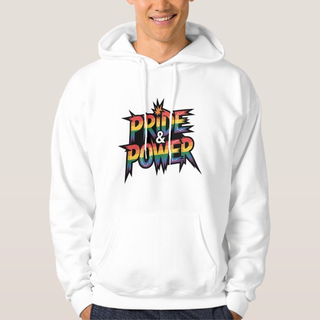 Veste À Capuche Fierté & Puissance LGBTQ (Devant)