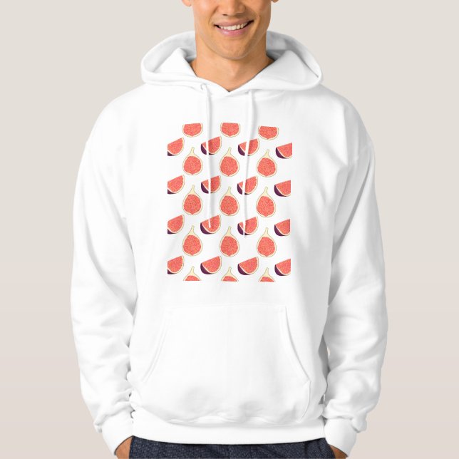 Veste À Capuche Fig mauve : motif coloré (Devant)
