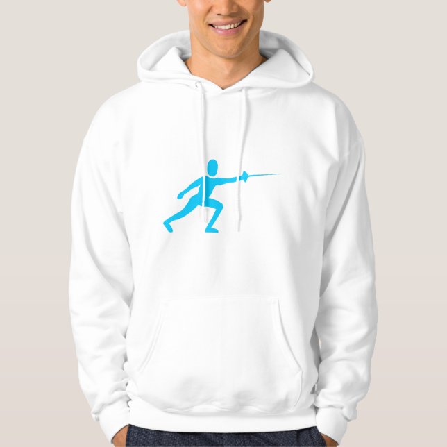 Veste À Capuche Figure de clôture - bleu ciel (Devant)