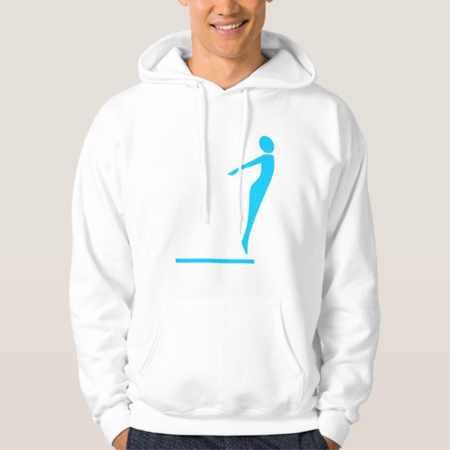 Veste À Capuche Figure de plongée - bleu ciel (Devant)