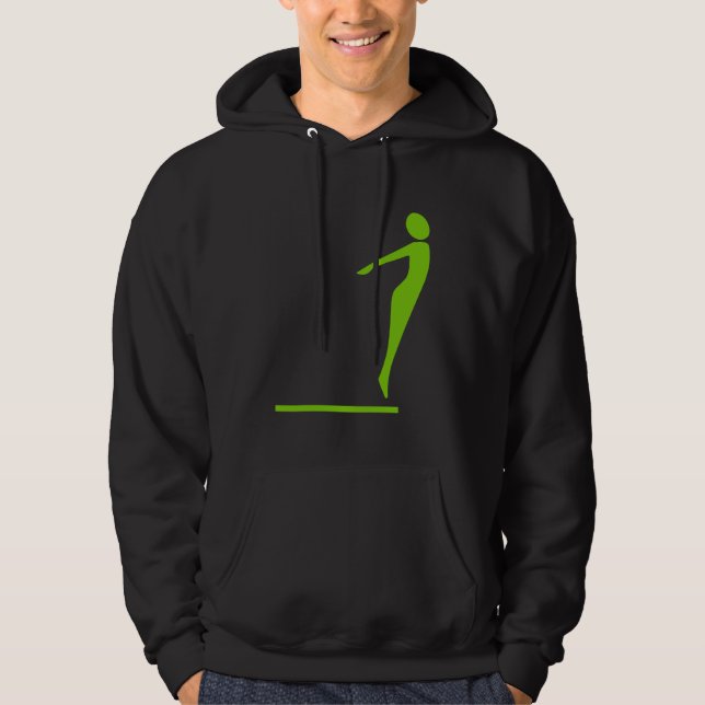 Veste À Capuche Figure de plongée - Martian Green (Devant)
