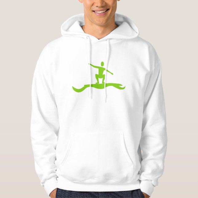 Veste À Capuche Figure de surf - Martian Green (Devant)