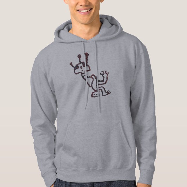 Veste À Capuche Figure mythique stylisée (Devant)