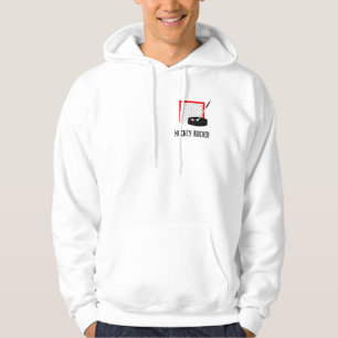 Veste À Capuche Filet, Bâton et Rondelle de Hockey