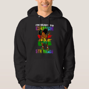 Veste À Capuche Fille Dabbing Je suis prête à écraser 5e année Ret