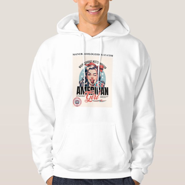 VESTE À CAPUCHE FILLE DE L'ARMÉE ÉPINGLÉE (Devant)