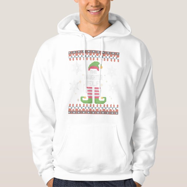 Veste À Capuche Fille Elf Vilain Noël (Devant)