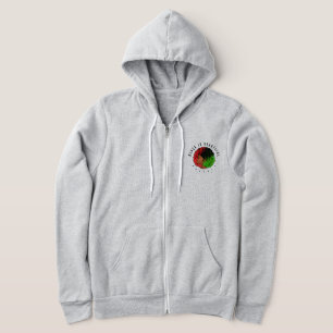 Veste À Capuche Fille noire panafricaine femme rouge vert fierté a