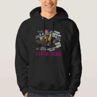 Veste À Capuche Fille qui aime la conduite de VTT tout-terrain sur