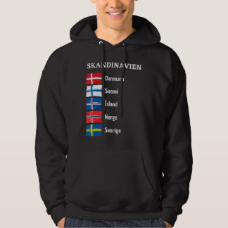 Veste À Capuche Finlande Suède Norvège Svergie Suomi Islande Scand