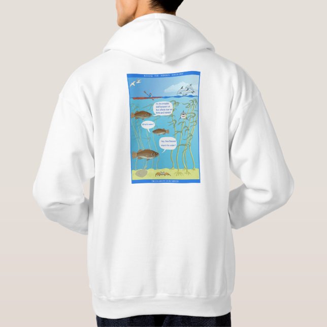 Veste À Capuche Fissures dans le monde - Comment va l'eau ? -  (Dos)