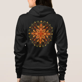 Veste À Capuche Flamme d'élément de feu Mandala Imaginaire magique