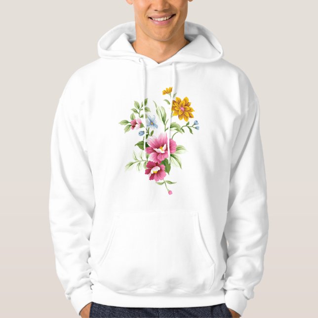 Veste À Capuche Fleur (Devant)