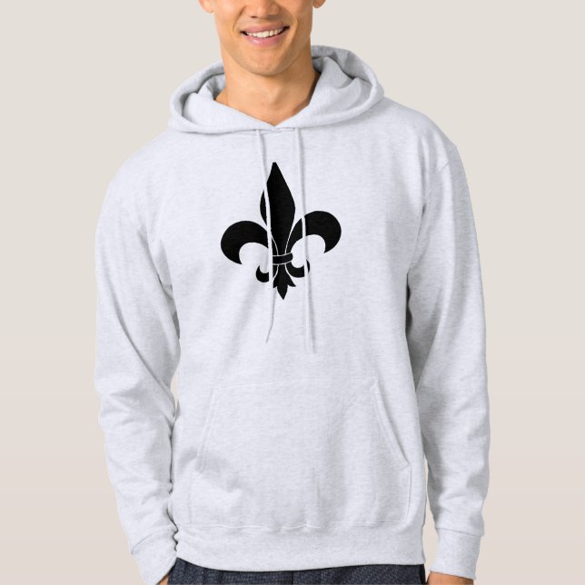 Veste À Capuche Fleur de lis Motif (Devant)