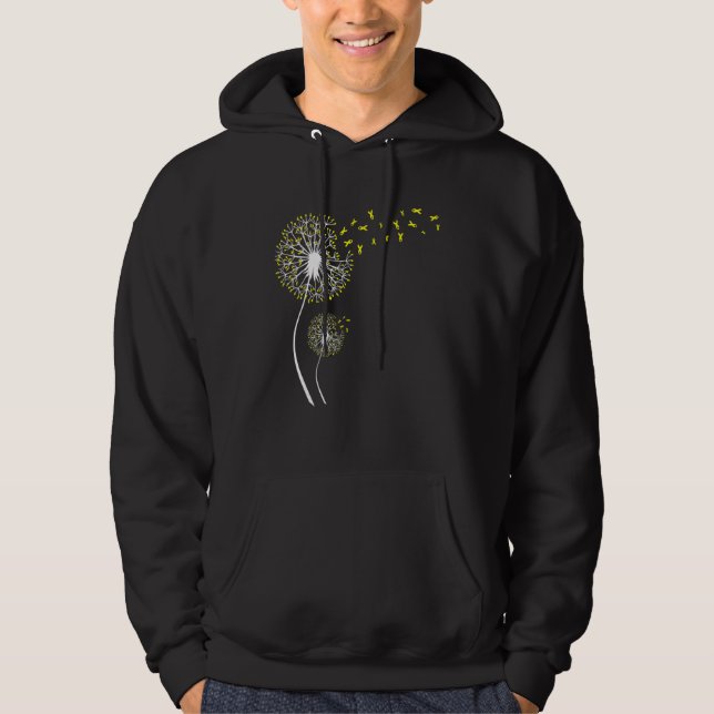 Veste À Capuche Fleur de ruban de sensibilisation au spina bifida  (Devant)